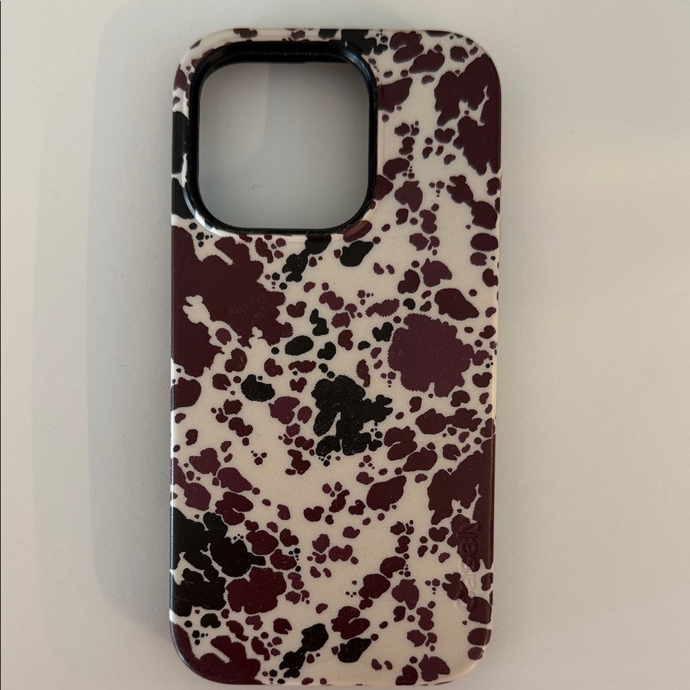 Elegant Maroon and Black Phone Case